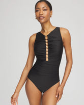 Miraclesuit® Razzle Dazzle Swizzle One Piece Swimsuit BLACK - Chico's for sale