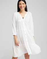 Button Front Swim Coverup ALABASTER - Chico's near me