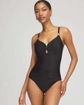 Miraclesuit® Razzle Dazzle Antheia One Piece Swimsuit BLACK - Chico's US
