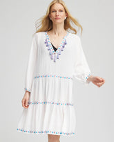 Chico's Beach Swimsuit Cover-Up Dress ALABASTER - Chico's online