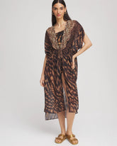 Miraclesuit® Raya De Safari Kimono Cover-Up BLACK/BROWN - Chico's online