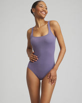 Gottex Sensual Simplicity Square Neck One Piece Swimsuit PURPLE - Chico's outlet