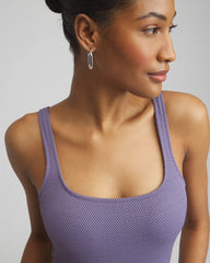 Gottex Sensual Simplicity Square Neck One Piece Swimsuit PURPLE - Chico's outlet