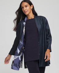 Travelers™ Wave Reversible Crushed Jacket TRAVELERS INDIA INK - Chico's sale
