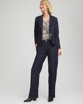 Denim Peplum Blazer CEDAR RINSE - Chico's sale