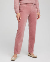 Velveteen Pull-On Flared Jeans DUSTY ROSE - Chico's US