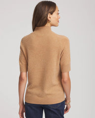 Cashmere Elbow-Sleeve Sweater CAMEL - Chico's online