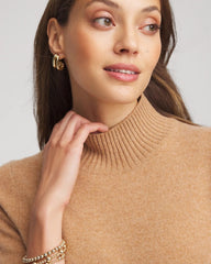 Cashmere Elbow-Sleeve Sweater CAMEL - Chico's online