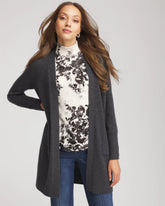Cashmere Duster Cardigan DARK GREY - Chico's sale