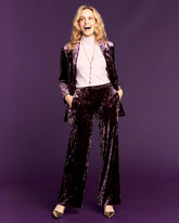 Crushed Velvet Wide-Leg Pants NIGHT BLOOM - Chico's US