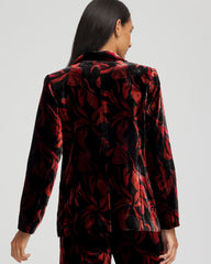 Velvet Printed Blazer BLACK - Chico's online