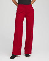 Emme Wide-Leg Trouser Ponte Pants CARMINE RED - Chico's outlet