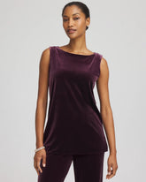 Travelers™ Velvet Side-Slit Tank NIGHT BLOOM - Chico's online