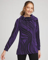 Zenergy® Soft Zebra Tunic PURPLE ELIXIR - Chico's sale