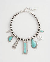 Chico's Originals Turquoise & Charms Motif Collar Necklace - Chico's discount