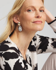 No Droop™ Mixed-Metal Clip-On Earrings MIXED METALS - Chico's US