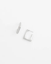 No Droop® Silver Tone Square Hoops SILVER - Chico's outlet