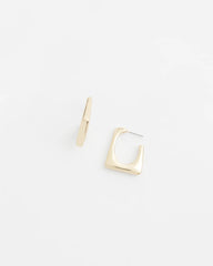 No Droop® Gold Tone Square Hoops GOLD - Chico's for sale