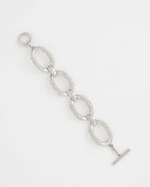 Large Pave Link Toggle Bracelet SILVER - Chico's for sale