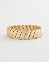 Matte Twist Stretch Bracelet GOLD - Chico's outlet