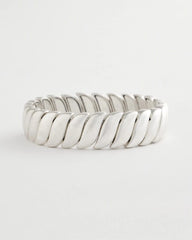 Matte Twist Stretch Bracelet SILVER - Chico's for sale