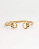 Equestrian Horsebit Goldtone Cuff Bracelet GOLD - Chico's for sale