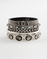 Hematite Rhinestone Tone Bangle HEMATITE - Chico's discount
