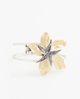 Mixed-Metal Floral Cuff Bangle Bracelet MIXED METALS - Chico's US