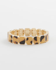 Tortoise Square Stretch Bracelet BROWN - Chico's sale