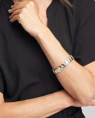 Mixed-Metal Matte Square Stretch Bracelet MIXED METALS - Chico's discount