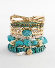 Adjustable Thread Wrapped Bracelet TURQUOISE - Chico's outlet