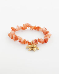 Aventurine Stone Chips Charm Bracelet ORANGE - Chico's near me