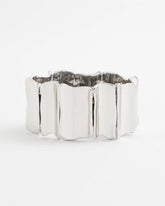 Silvertone Wave Stretch Cuff Bracelet SILVER - Chico's outlet