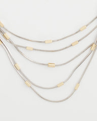 Mixed Metal Multi-Strand Necklace MIXED METALS - Chico's for sale