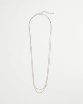 Mixed Metal Double Strand Necklace MIXED METALS - Chico's sale