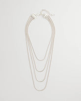 Multi-Layer Snake Chain Necklace SILVER - Chico's outlet