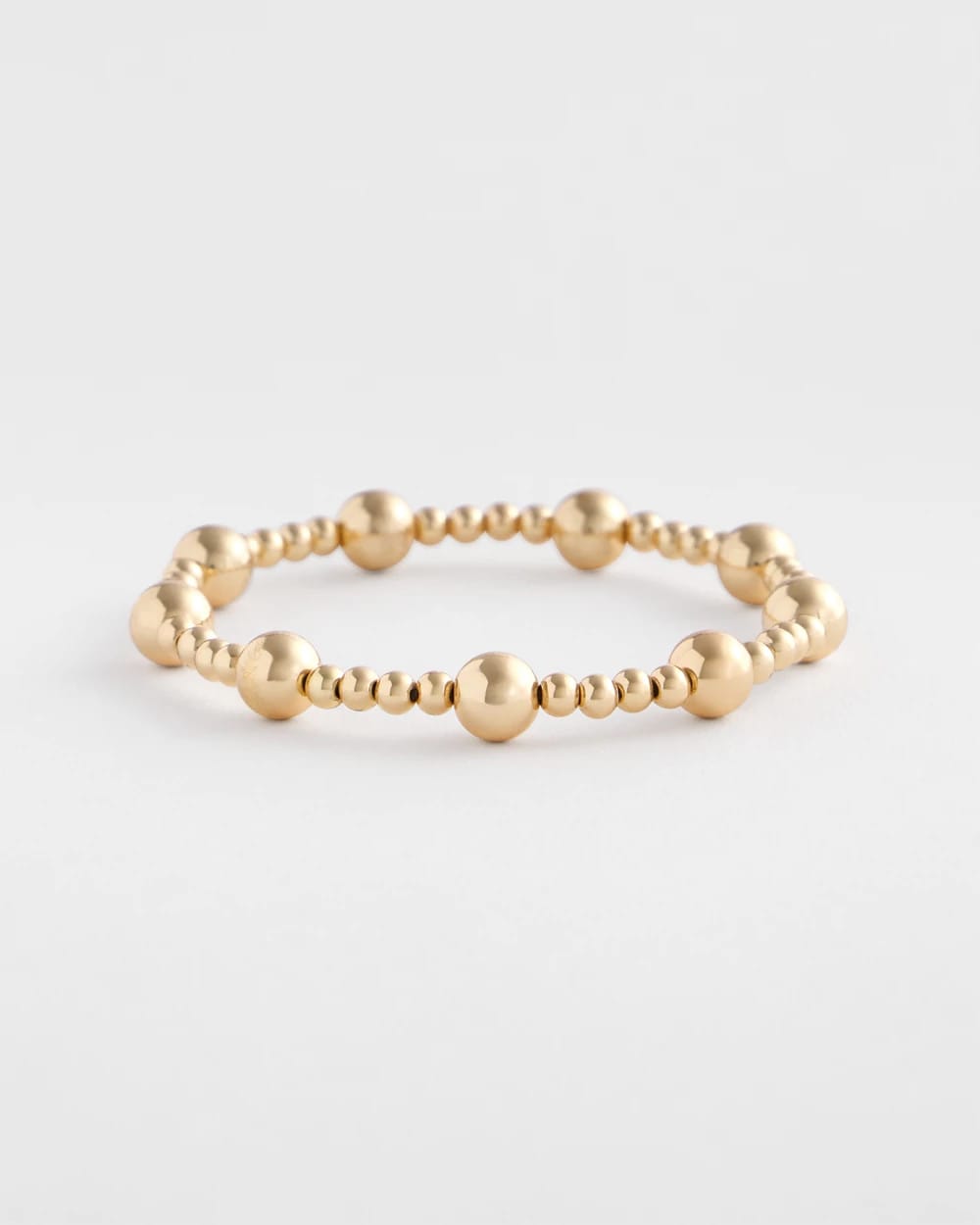 Gold-tone Medium Bead Stretch Bracelet - Chico's online