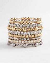 Gold-tone Medium Bead Stretch Bracelet - Chico's online