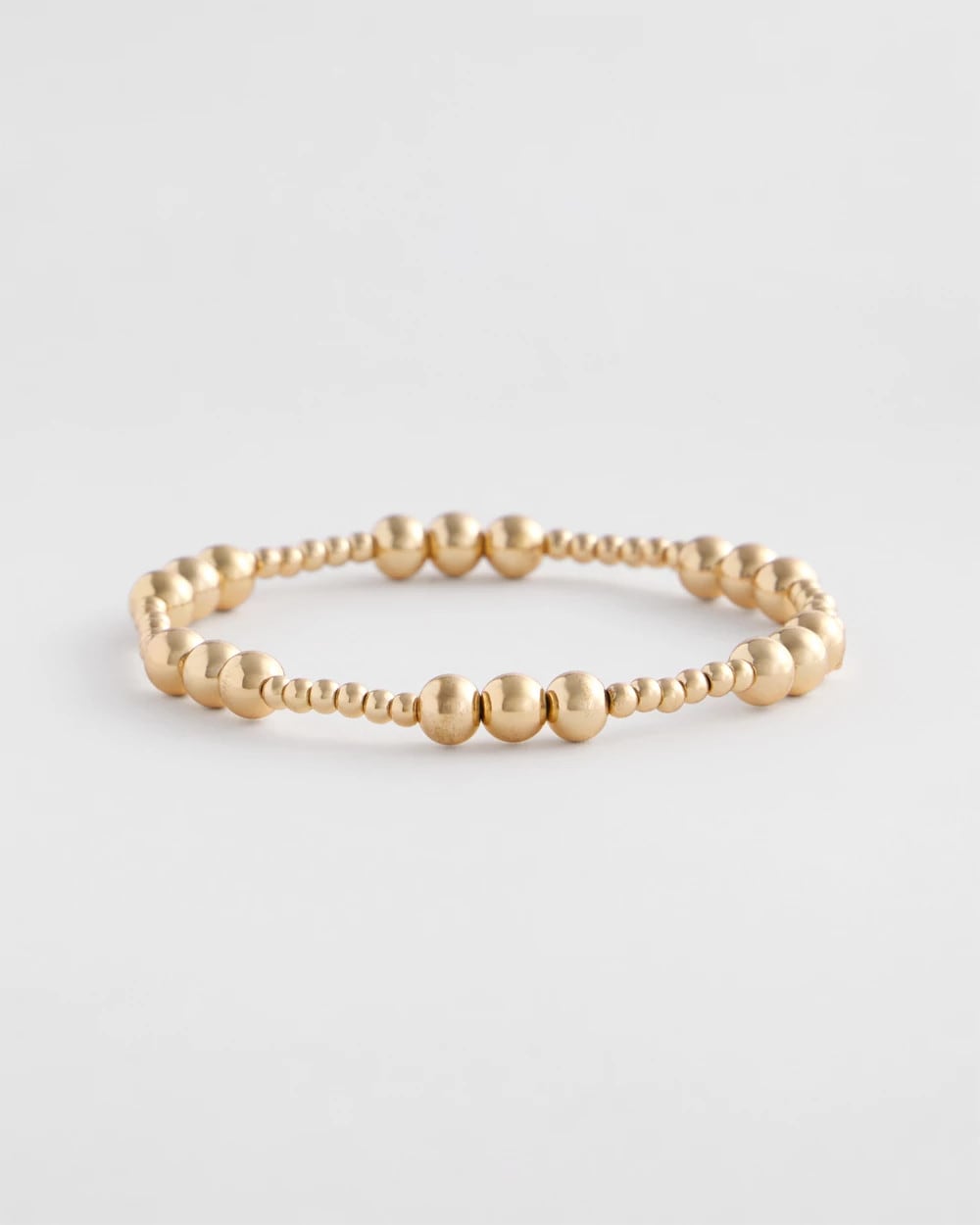 Gold-tone Small Bead Stretch Bracelet - Chico's outlet