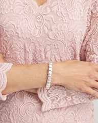 Silvertone Stretch Bracelet SILVER - Chico's outlet