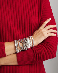 Large Pave Link Toggle Bracelet SILVER - Chico's discount