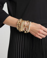 Matte Twist Stretch Bracelet GOLD - Chico's US