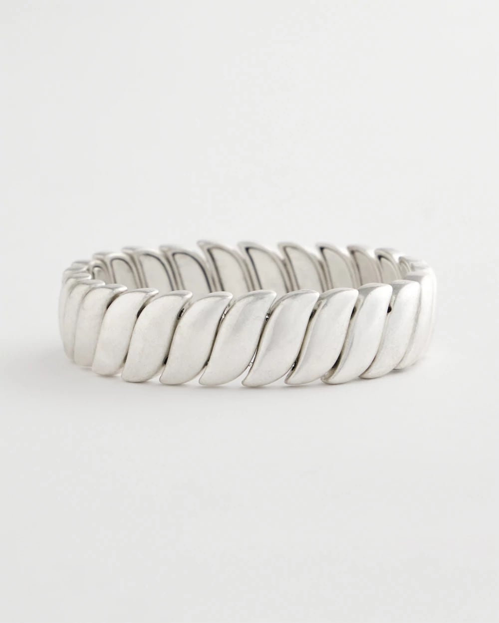 Matte Twist Stretch Bracelet SILVER - Chico's online