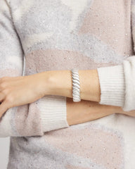 Matte Twist Stretch Bracelet SILVER - Chico's online