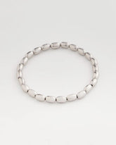 Silvertone Oval Beaded Stretch Bracelet SILVER - Chico's online