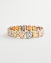 Tri-Tone Rectangle Stretch Bracelet MIXED METALS - Chico's sale