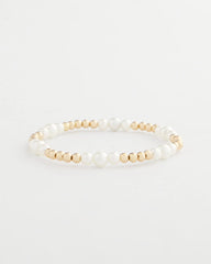 Goldtone Bead Stretch Bracelet PEARL - Chico's near me