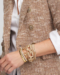 Golden Matte Square Stretch Bracelet GOLD - Chico's sale