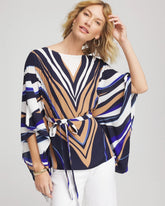 Voyage Belted Poncho PASSPORT BLUE - Chico's online