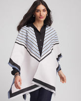 Woven Reversible Ruana PASSPORT BLUE - Chico's sale